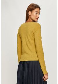 Pinko - Sweter. Okazja: na co dzień. Kolor: żółty. Materiał: dzianina. Długość rękawa: długi rękaw. Długość: długie. Styl: casual #5
