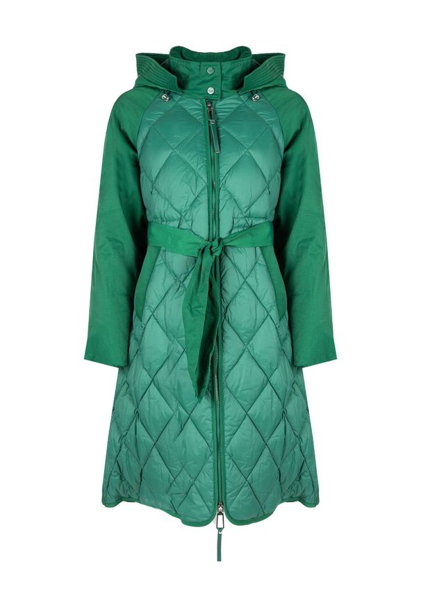 Silvian Heach Kurtka "Parka" | PGA22070PI | Kobieta | Zielony. Okazja: na co dzień. Typ kołnierza: kaptur. Kolor: zielony. Materiał: bawełna, poliester. Styl: casual