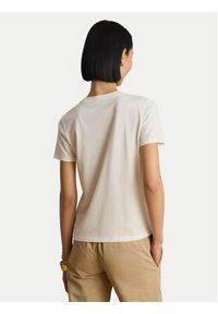 Lauren Ralph Lauren - LAUREN RALPH LAUREN T-Shirt 200P13943002 Kremowy Regular Fit. Kolor: kremowy. Materiał: bawełna #7