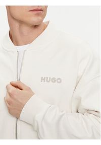 Hugo Bluza 50509978 Biały Oversize. Kolor: biały. Materiał: bawełna #5
