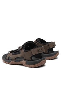 Jack Wolfskin Sandały Lakewood Cruise Sandal M 4019011 Brązowy. Kolor: brązowy. Materiał: skóra