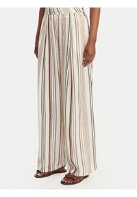 Eleh Spodnie materiałowe SS260132 Écru Relaxed Fit. Materiał: wiskoza #1