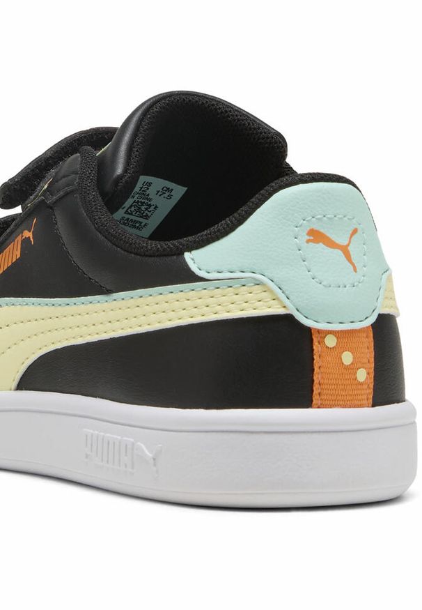 Puma - Dziecięce sneakersy Smash 3.0 Playdate PUMA Black Gold Moon Yellow. Kolor: czarny, żółty, wielokolorowy