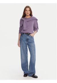 TOMMY HILFIGER - Tommy Hilfiger Sweter WW0WW40264 Fioletowy Regular Fit. Kolor: fioletowy. Materiał: wełna