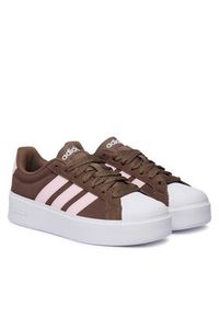 Adidas - adidas Sneakersy Streettalk Bold Shoes KJ9946 Brązowy. Kolor: brązowy. Materiał: zamsz, skóra #5