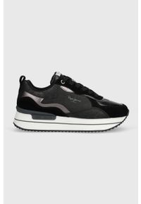Pepe Jeans sneakersy RUSPER NAS kolor czarny PLS31513. Nosek buta: okrągły. Kolor: czarny. Materiał: guma. Obcas: na platformie #1