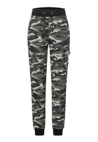 Damskie spodnie dresowe Lonsdale Collyhurst. Kolor: zielony, wielokolorowy, szary, brązowy. Materiał: dresówka