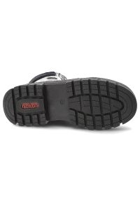 Niebieskie Botki Rieker Obuwie Damskie Na Solidnej Podeszwie. Okazja: na spacer, na co dzień. Zapięcie: sznurówki. Kolor: niebieski. Materiał: lakier. Szerokość cholewki: normalna. Sezon: zima. Styl: casual #3