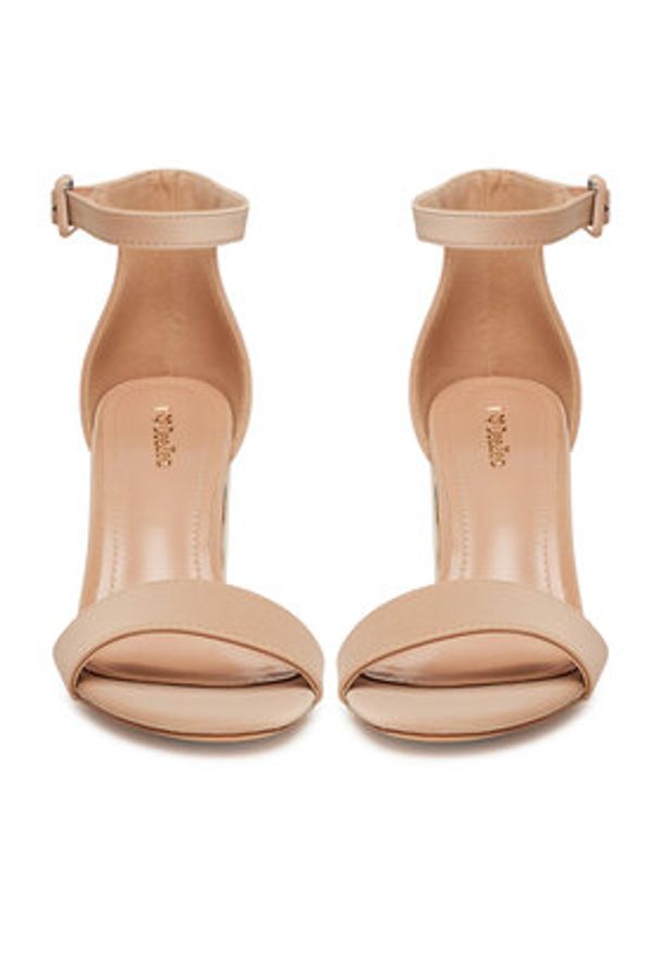 DeeZee Sandały DF-7154-26-82837 Beżowy. Kolor: beżowy. Materiał: skóra