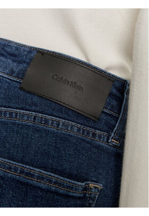 Calvin Klein Jeansy K20K207600 Granatowy Slim Fit. Kolor: niebieski