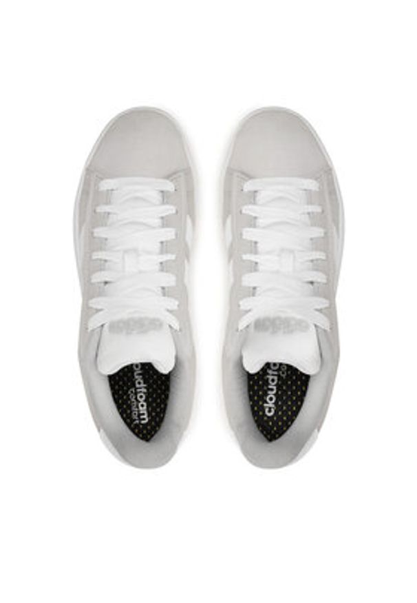 Adidas - adidas Sneakersy Grand Court Alpha JH7234 Szary. Kolor: szary. Materiał: skóra, zamsz