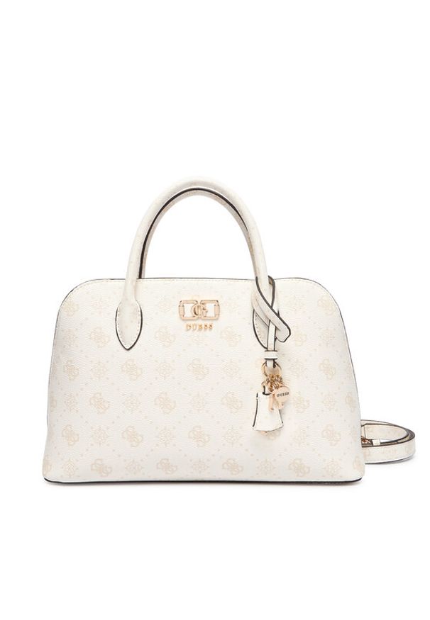 Guess Torebka Emelie Logo HWGP99 28060 Biały. Kolor: biały. Materiał: skórzane