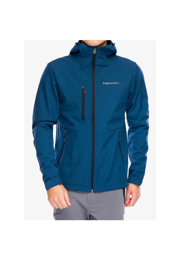 Kurtka softshell męska Hannah Briston. Kolor: zielony. Materiał: softshell. Sport: turystyka piesza