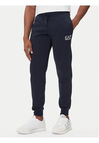EA7 Emporio Armani Dres 7M000966 AF10377 UB102 Granatowy Slim Fit. Kolor: niebieski. Materiał: bawełna #5