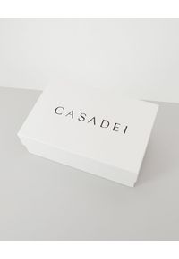 Casadei - CASADEI - Skórzane bikery z logo. Zapięcie: sznurówki. Kolor: czarny. Materiał: skóra #3