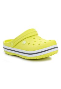 Klapki Crocs Crocband Kids Clog 207006-725 żółte. Okazja: na plażę. Kolor: żółty. Materiał: materiał, syntetyk. Sezon: lato #2