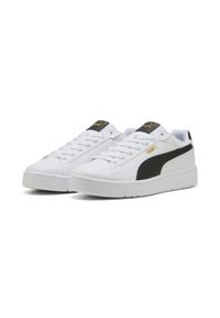 Puma - Sneakersy unisex Court Classico PUMA White Black Gold. Kolor: czarny, biały, wielokolorowy, żółty
