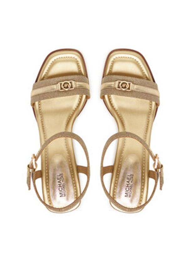 MICHAEL Michael Kors Sandały Mandy 40S6MAMS1D Złoty. Kolor: złoty. Materiał: skóra