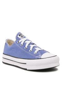 Trampki Converse Ctas Eva Lift Ox 272946C Washed Indigo/Natural Ivory. Kolor: fioletowy. Materiał: materiał #1