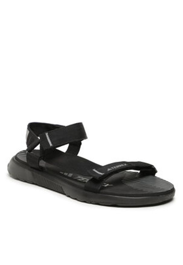 Adidas - adidas Sandały Terrex Hydroterra Light Sandals ID4273 Czarny. Kolor: czarny. Materiał: materiał
