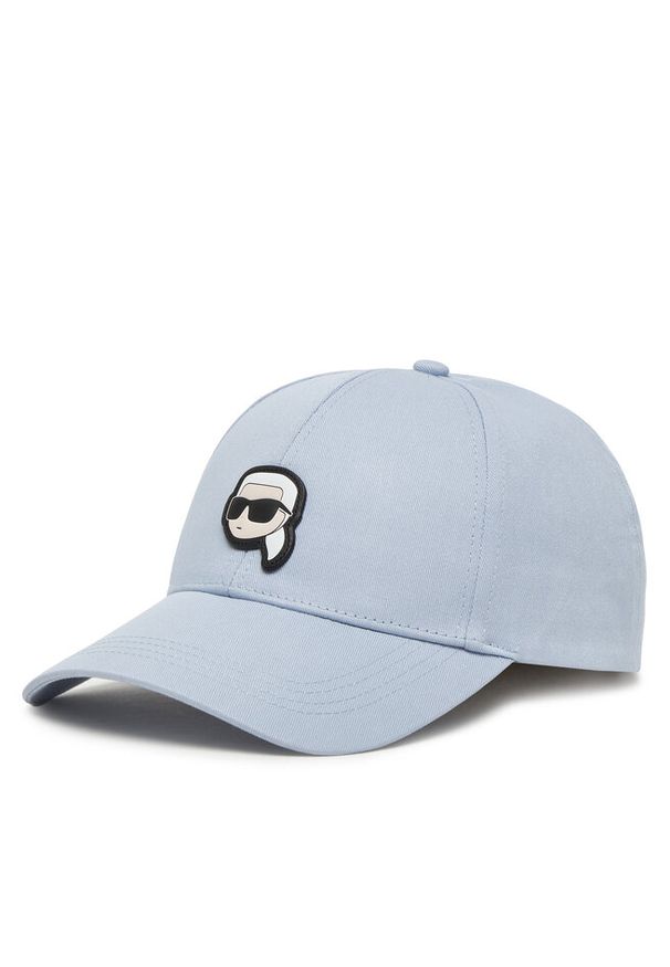 Karl Lagerfeld - Czapka z daszkiem KARL LAGERFELD. Kolor: niebieski