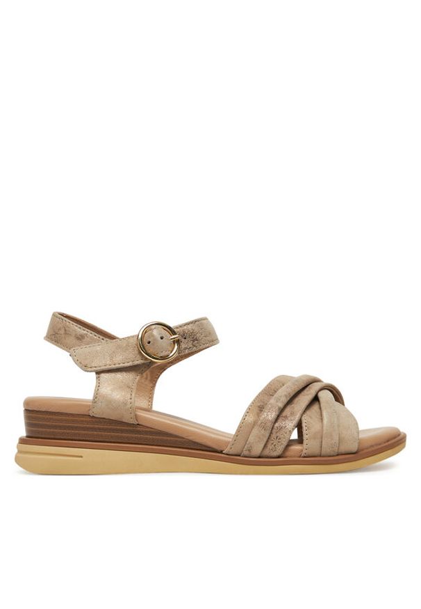 Lasocki Sandały WB-MARLENA-06 Beżowy. Kolor: beżowy. Materiał: zamsz, skóra