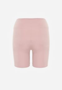 Born2be - Różowe Szorty Sportowe o Fasonie Kolarek Dill. Okazja: na co dzień. Kolor: różowy. Wzór: gładki. Styl: sportowy #7