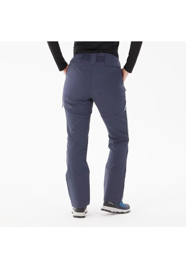 quechua - Spodnie turystyczne damskie Quechua SH500 Warm. Kolor: niebieski. Materiał: tkanina, materiał. Sezon: zima. Sport: turystyka piesza