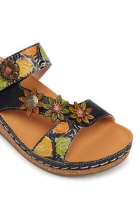 Laura Vita Klapki Facscineo 05 Czarny. Kolor: czarny. Materiał: skóra #5