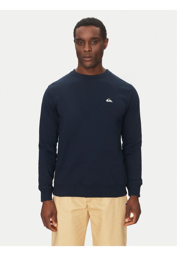 Quiksilver Bluza EQYFT04953 Granatowy Regular Fit. Kolor: niebieski. Materiał: bawełna