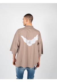 Yeezy Gap Engineered by Balenciaga - Yeezy Gap Engineered By Balenciaga T-Shirt "Dove" | 719615 TMVQ2 | Mężczyzna | Piaskowy. Materiał: bawełna. Wzór: nadruk #9