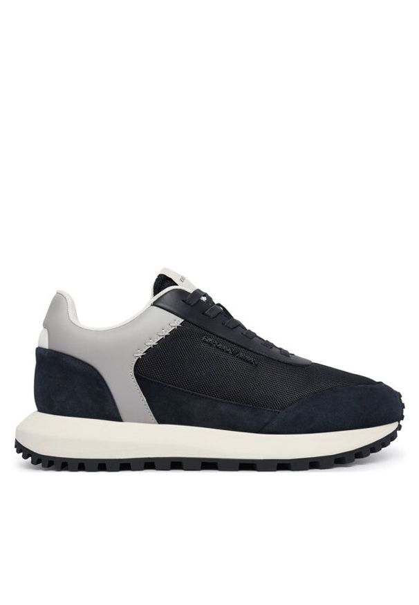Emporio Armani Sneakersy EM004839 AF24321 MB617 Granatowy. Kolor: niebieski. Materiał: materiał