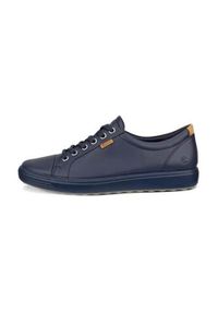 ecco - Buty do chodzenia damskie Ecco Soft 7. Kolor: wielokolorowy, niebieski. Materiał: materiał, skóra. Szerokość cholewki: normalna. Sport: turystyka piesza