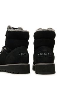 Roxy Botki ARJB700758 Czarny. Kolor: czarny. Materiał: skóra, zamsz