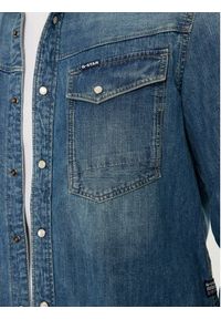 G-Star RAW - G-Star Raw Koszula jeansowa Dakota D23616-D252 Niebieski Regular Fit. Kolor: niebieski. Materiał: bawełna #3