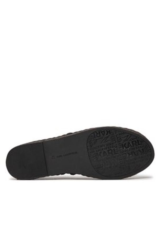 Karl Lagerfeld - KARL LAGERFELD Espadryle KL70119 Czarny. Kolor: czarny. Materiał: materiał