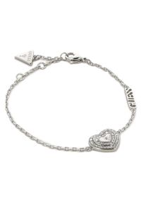 Guess Bransoletka JUBB04 031JW Srebrny. Materiał: srebrne. Kolor: srebrny #1