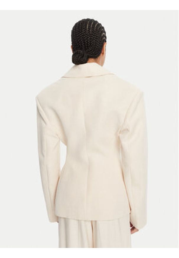 JACQUEMUS Marynarka La Veste Norma 25E251JA0871709130 Beżowy Regular Fit. Kolor: beżowy. Materiał: len