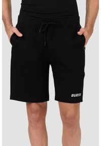 Guess - GUESS Czarne męskie spodenki Mickey Short, Rozmiar M. Kolor: czarny #1