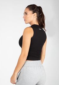 GORILLA WEAR - Livonia Crop Top - Czarny. Kolor: czarny. Sport: fitness