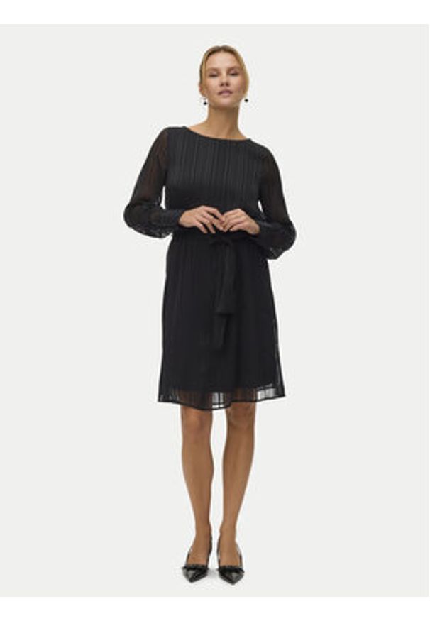 Vero Moda Sukienka koktajlowa Gedna 10335586 Czarny Regular Fit. Kolor: czarny. Materiał: syntetyk. Styl: wizytowy