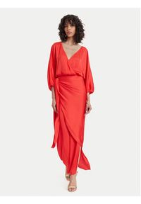 ACCESS FASHION Sukienka wieczorowa 63-3379-357 Czerwony Regular Fit. Kolor: czerwony. Materiał: syntetyk. Styl: wizytowy #4