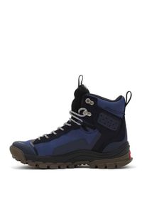 Buty do chodzenia męskie Vans Ultrarange Exo HI. Wysokość cholewki: za kostkę. Zapięcie: sznurówki. Kolor: wielokolorowy, czarny, niebieski. Materiał: materiał. Szerokość cholewki: normalna. Sport: turystyka piesza