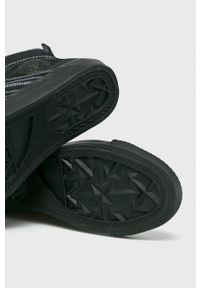 Diesel - Buty. Nosek buta: okrągły. Zapięcie: sznurówki. Kolor: czarny. Materiał: guma. Szerokość cholewki: normalna #5