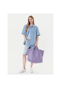 Torebka Tommy Jeans. Kolor: fioletowy