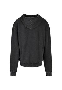 BUILD YOUR BRAND - Bluza Z Kapturem Dla Dorosłych Unisex Acid Wash Oversized. Typ kołnierza: kaptur. Kolor: czarny