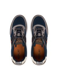 Replay - REPLAY Sneakersy GMS1P .000.C0072L Granatowy. Kolor: niebieski. Materiał: skóra, zamsz #5