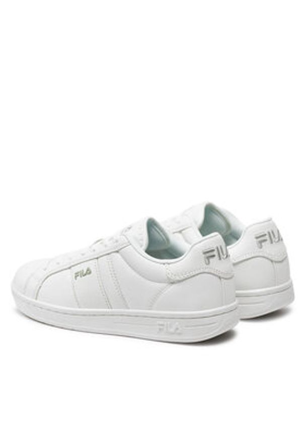 Fila Sneakersy Crosscourt Line Teens FFT0101 Biały. Kolor: biały. Materiał: skóra