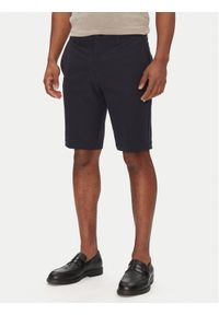 BOSS Szorty materiałowe S_Commuter_10.5 Inch 50540337 Granatowy Slim Fit. Kolor: niebieski. Materiał: syntetyk