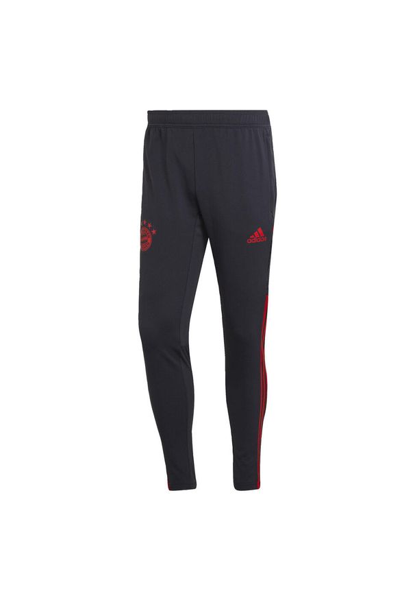 Adidas - Dres adidas Spodnie Treningowe FC Bayern Szare. Kolor: szary. Materiał: poliester. Sport: fitness, piłka nożna
